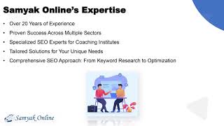 Boosting Online Presence for Coaching Institutes  SEO Services by Samyak Online