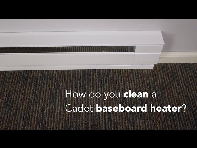 How to clean a Cadet baseboard heater | Cadet Heat - YouTube
