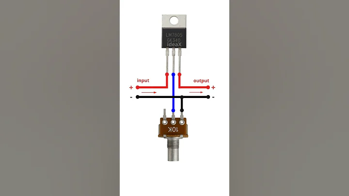 7805 Regulator Circuit | Step-Down to 5V ⚡ #electronics #diy #ideax