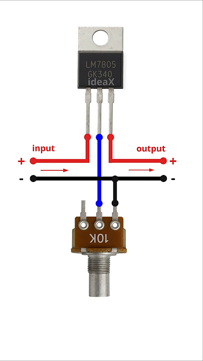 7805 Regulator Circuit | Step-Down to 5V ⚡ #electronics #diy #ideax