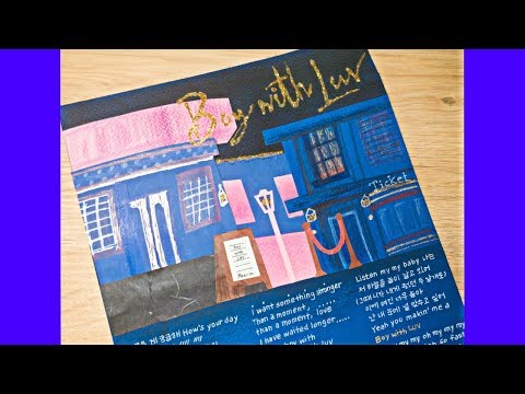 [ Lyrics ] - ♡ &amp;quot; 방탄소년단 작은 것들을 위한 시 가사쓰기 BTS Boy with Luv Handwritten Lyrics &amp;quot; ♡