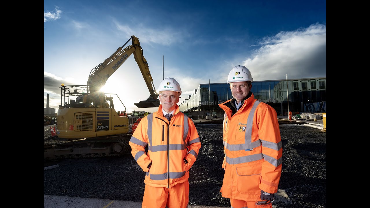 Belfast Grand Central Station - Timelapse of Durham Street and Boyne Bridge Place construction works