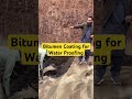 Bitumen Coating in Basement foundations for Water Proofing #bitumencoating #waterproofing