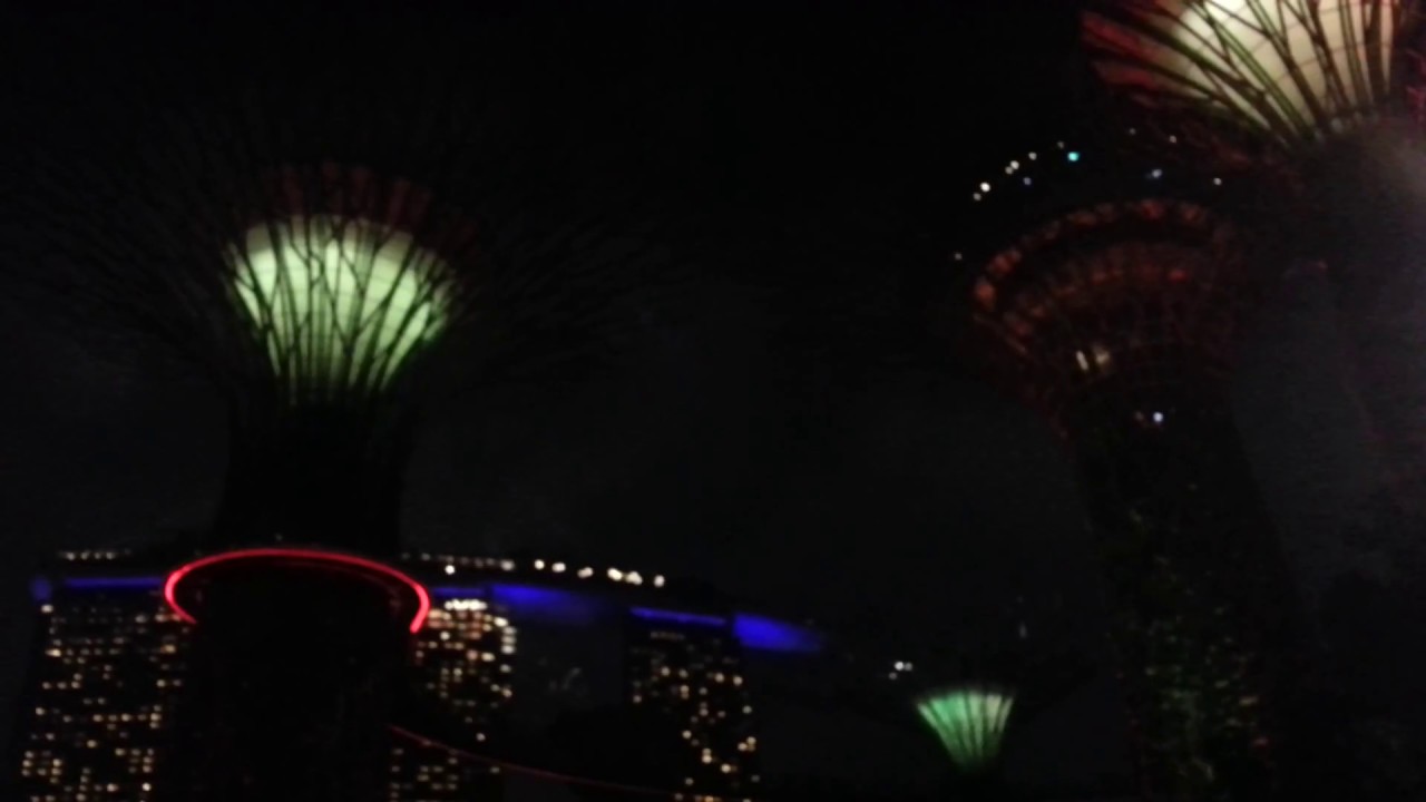 chevy volt Singapore Light show and Gardens by the Bay