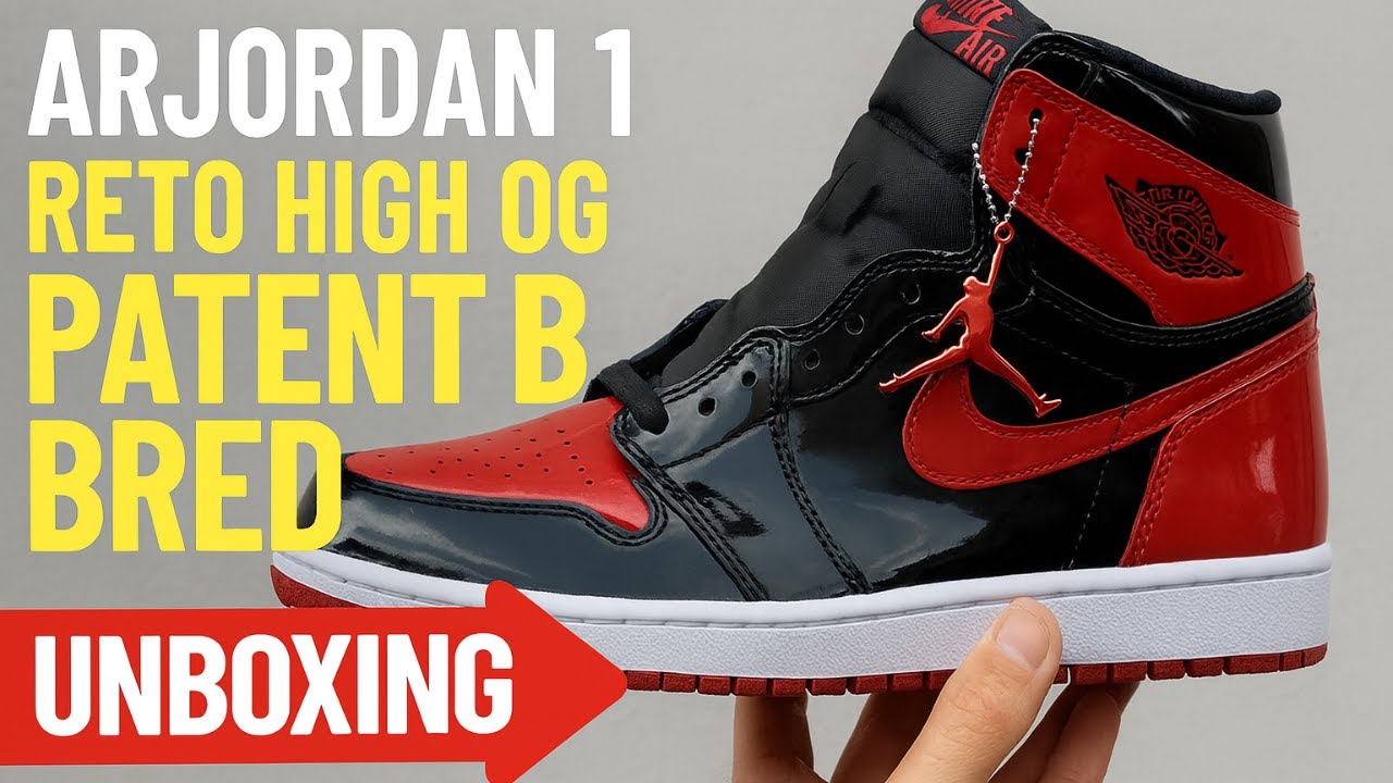 Air Jordan 1 Retro High OG Patent Bred | Iconic Sneaker Unboxing & Review