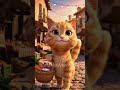 Lonely Cute Cat 🐱🍲 | Heartwarming Animation #shorts