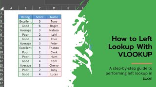 How to Do a Left Lookup in Excel with VLOOKUP