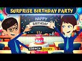 Surprise birt.ay party  easy french conversation practice  ccube academy