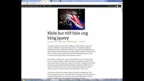 [Khóa học Bootstrap] Bài 71 - Sử dụng Wordpress để tạo theme