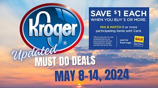 *WOW* Kroger UPDATED Must Do Deals for 5/8-5/14 | More Mega Sale, Buy 2 Save $10, & MORE
