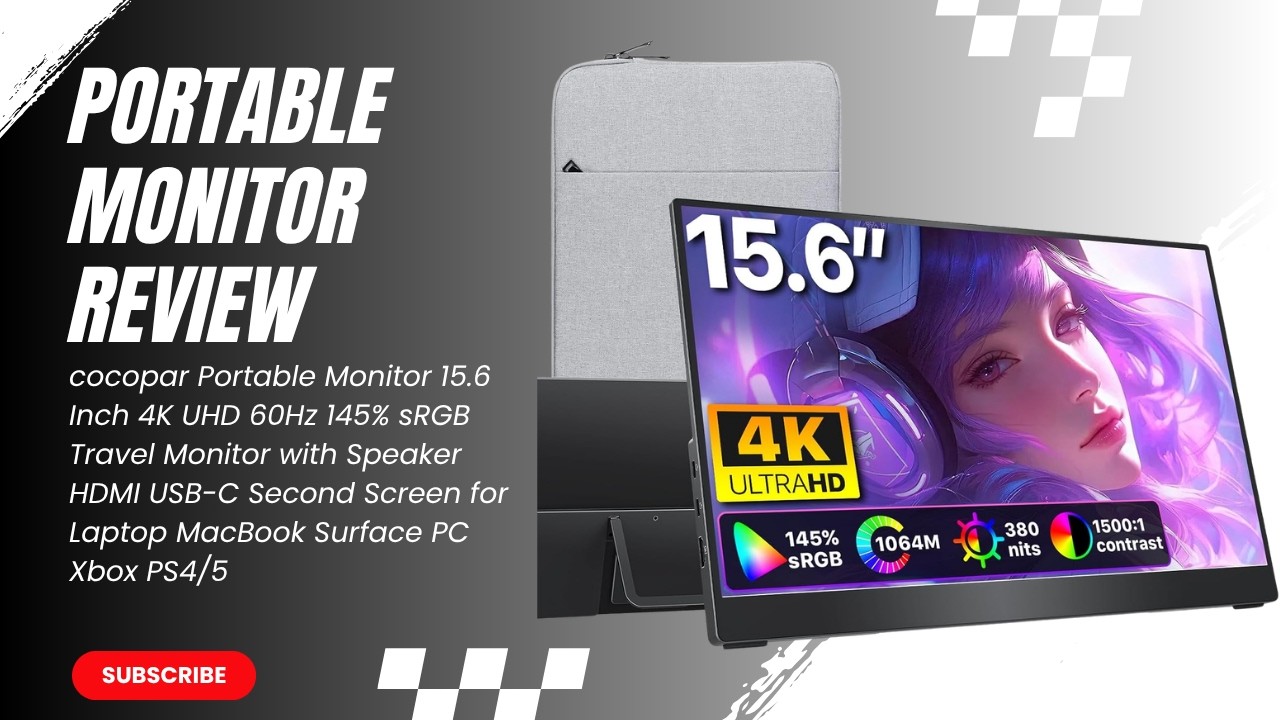 cocopar 4K Portable Monitor Review | 15.6 Inch UHD Travel Display