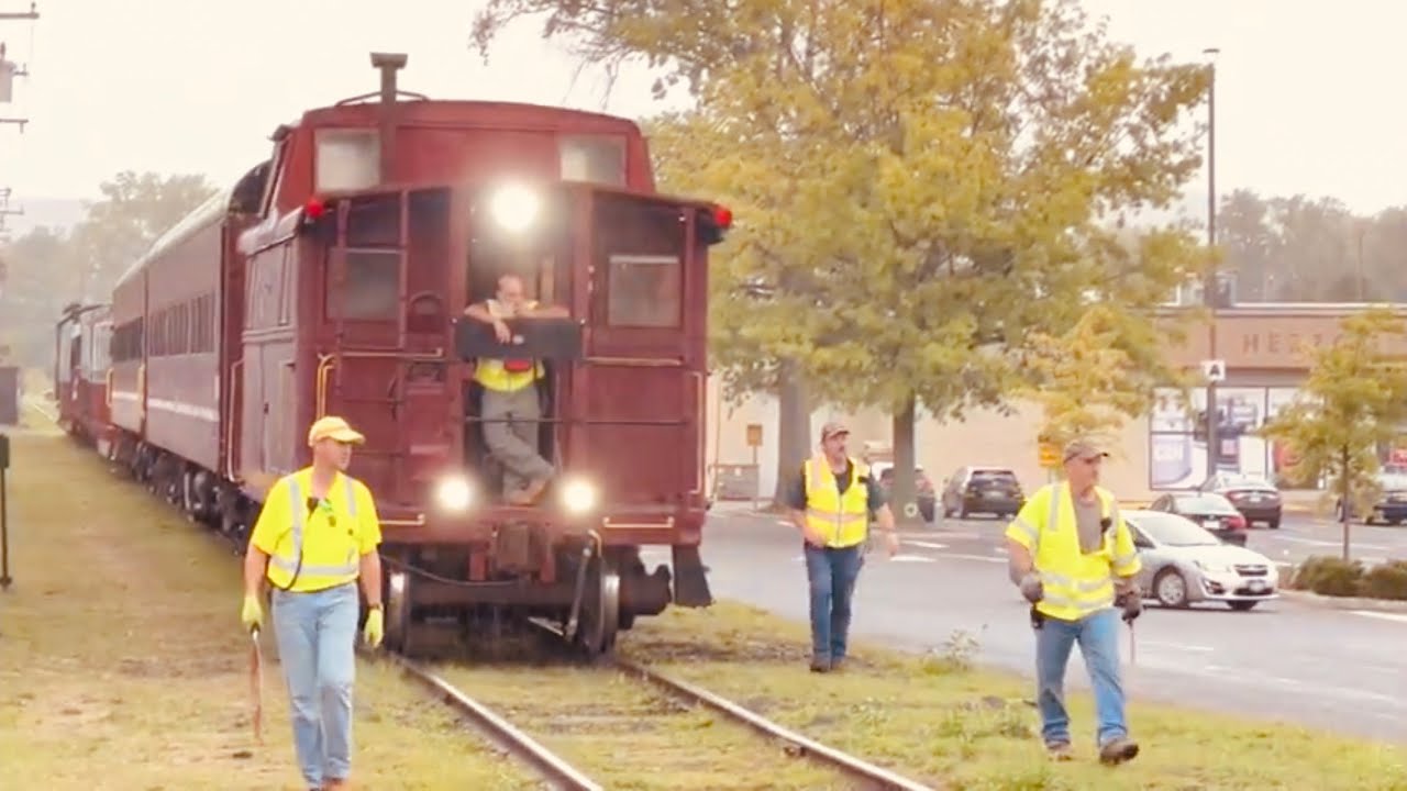 Catskill Mountain Railroad Train In The Rain And A Carnival! Kingston Plaza.  9/11/2022