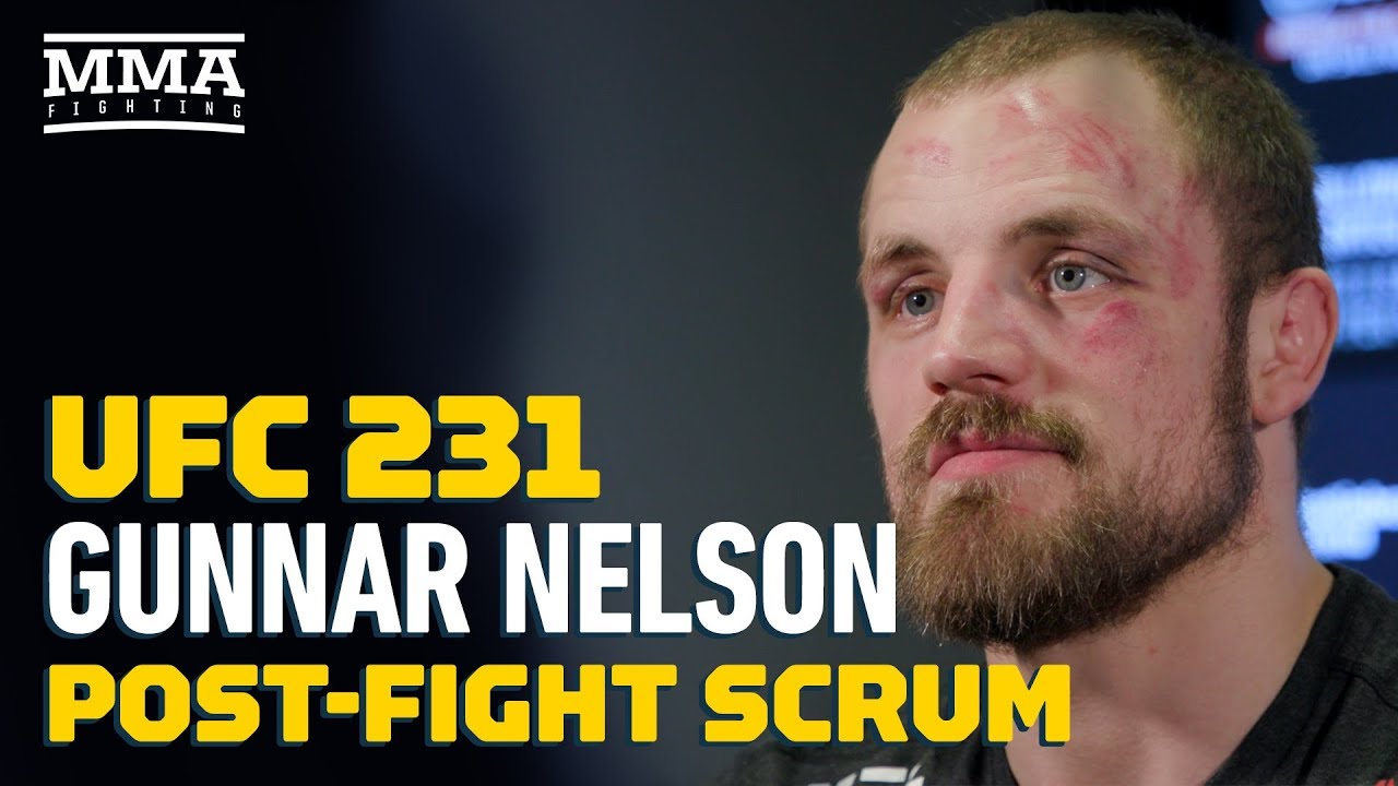 UFC 231: Gunnar Nelson Talks 'Nasty Cut' He Opened on Alex Oliveira, Choke Finish  - MMA Fighting