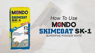 How To Use Mondo Skimcoat Sk-1