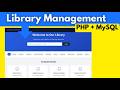 I Built A Complete Library Management System Using FREE AI PHP Project I Built A Complete Library Management System Using FREE AI PHP Project