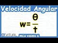 🎡 Velocidad Angular (Movimiento Circular Uniforme) | MCU Video 6