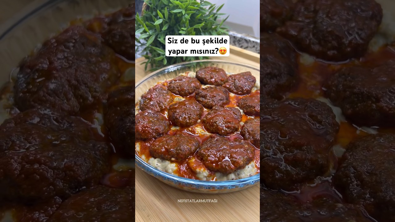 Beğendili köfte tarifi nasıl yapılır? #köfte #shorts #trend #viral Malzemeler yorumda????????