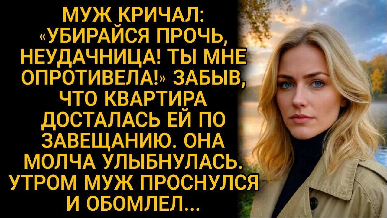 Муж выгнал жену, забыв: квартира её по завещанию. Утром он проснулся и онемел…
