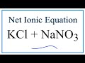 Solubility and Ionic Reactions