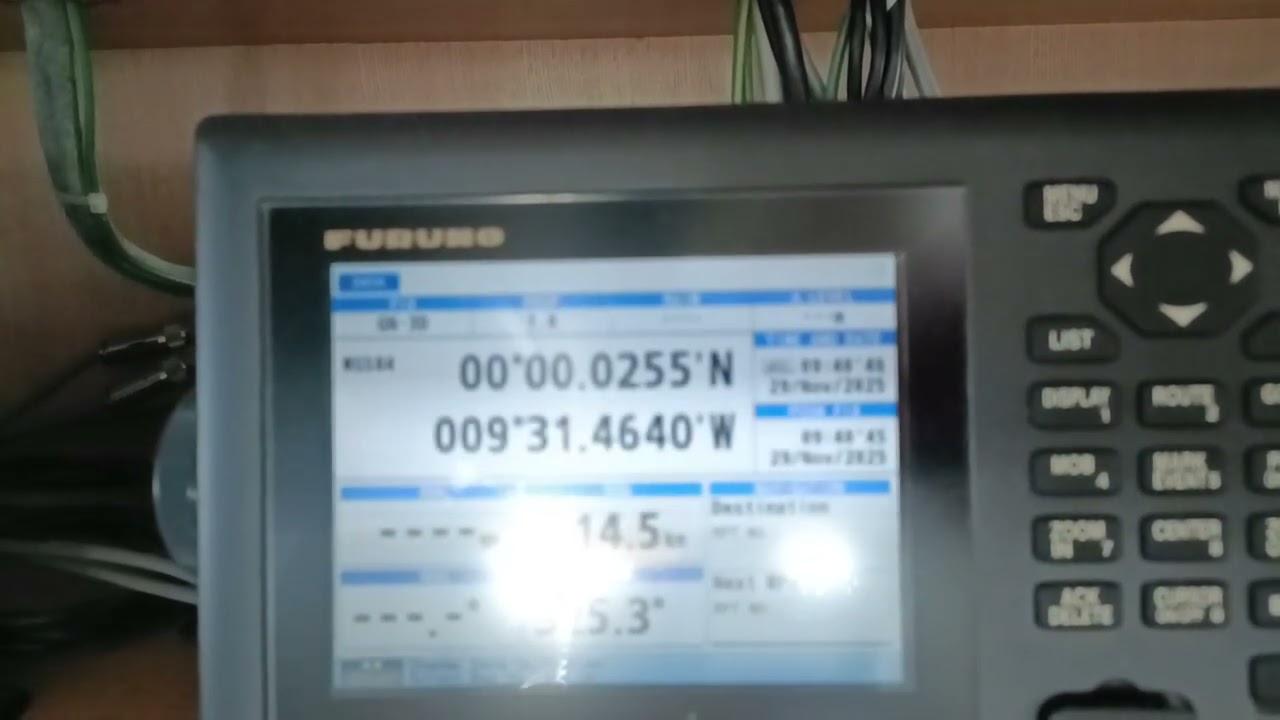 Equator crossing from South to North 
