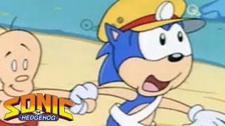 The Adventures of Sonic The Hedgehog: Slowww Going | Classic Cartoons For Kids