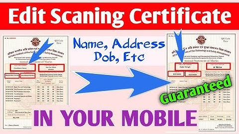 Edit scanned documents and certificate in mobile | document edit kaise kare mobile se |
