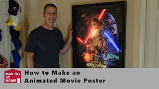 Star Wars The Force Awakens Animated LED Backlit Movie Poster