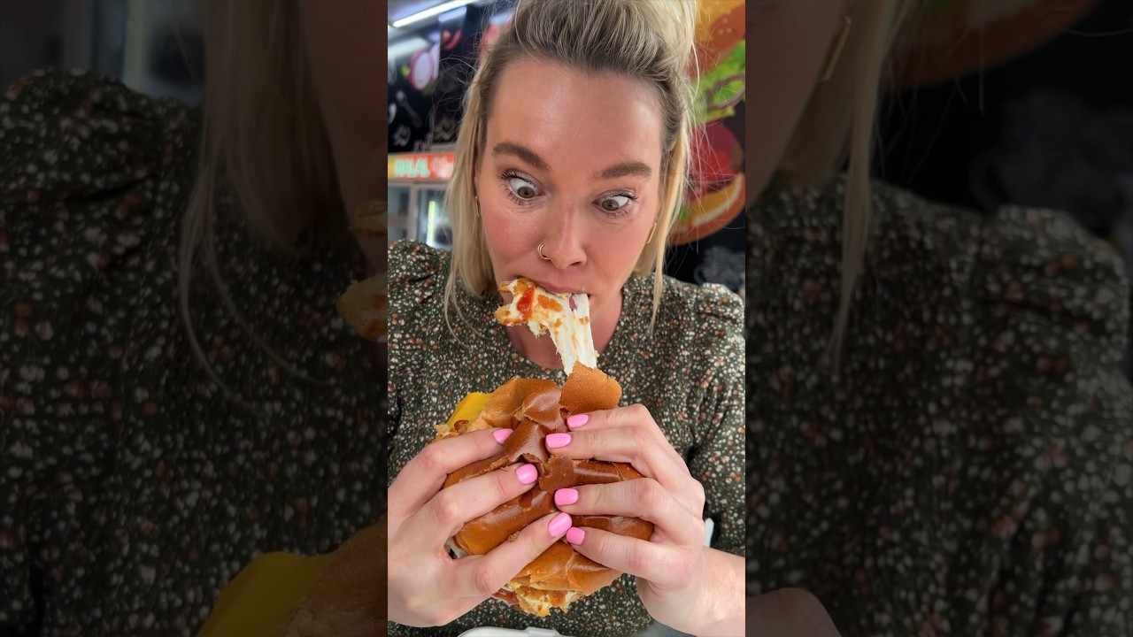 HEART ATTACK BURGER from Halal Munchies in Queens! Locations in Queens & Brooklyn! 🔥🤤 