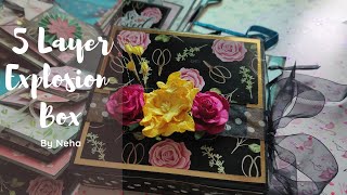 Explosion Box | Explosion box ideas | Paper Craft Ch#22 | Project Share | Flip Through