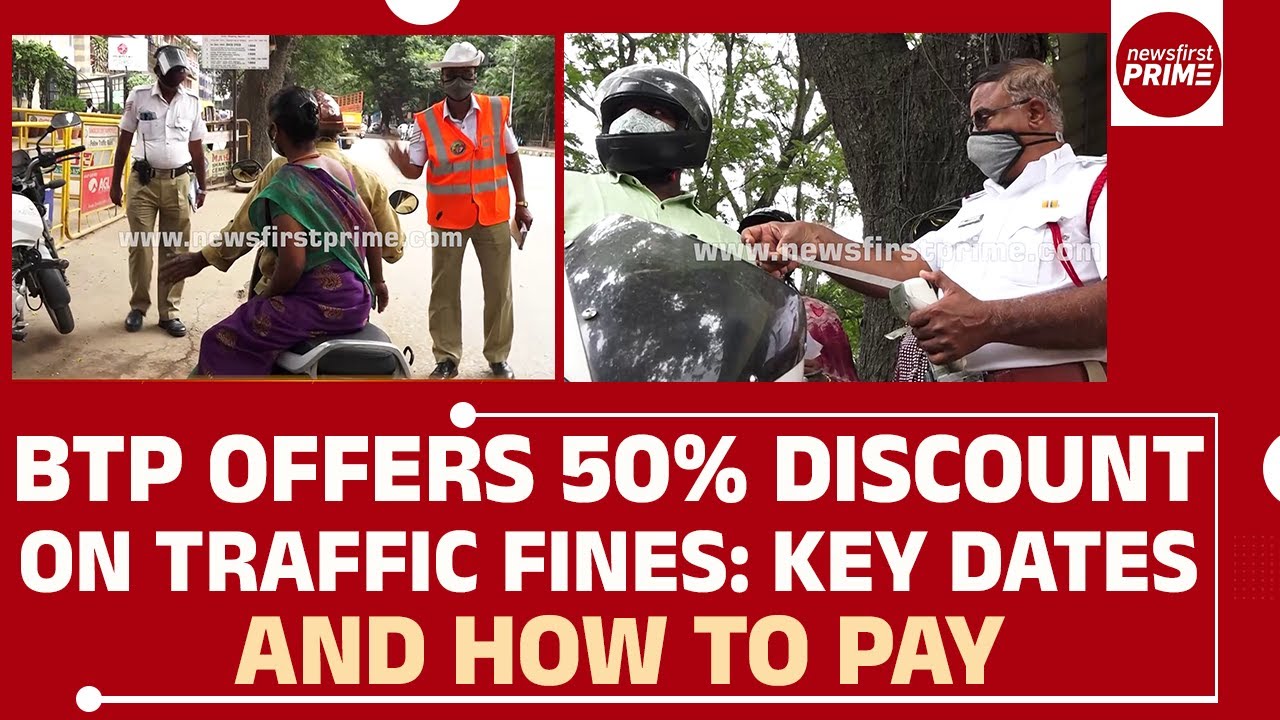 Bengaluru Traffic Police Offers 50% Discount on Pending Fines: Dates & How to Pay | @newsfirstprime