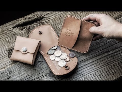 Making A Leather Coin Wallet Three Different Ways !!!