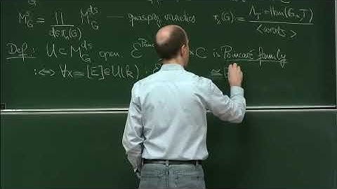 Dr. Norbert Hoffmann | Poincare families and line bundles on moduli stacks of G-bundles