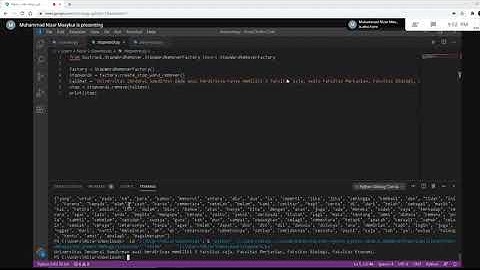 Stemming dan Stopword menggunakan program Pyhton Sastrawi