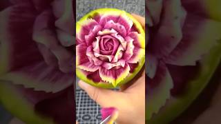 Watermelon Radish flower carving