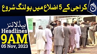 Polling for Karachi&rsquo;s 5 districts in local government elections - Aaj News