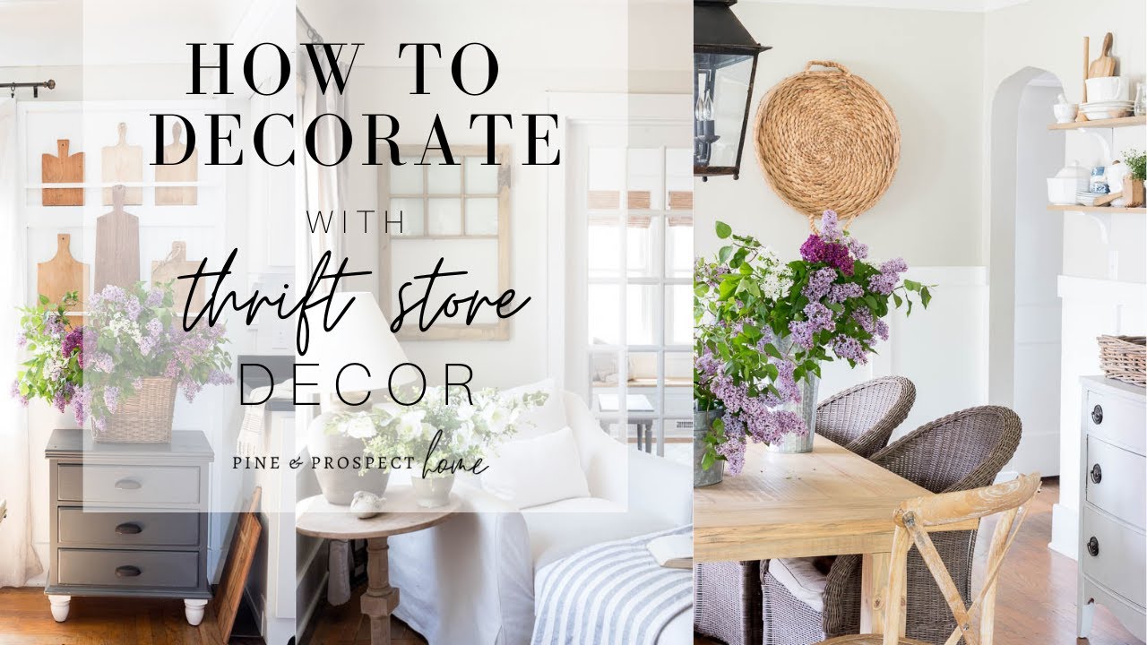 How to Decorate with Thrift Store Decor - YouTube