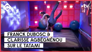 Cours de judo de Clarisse Agbégnénou à Franck Dubosc - C à Vous - 06/04/2023