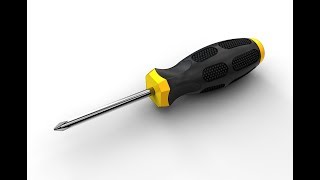 How to make a screwdriver in SolidWorks