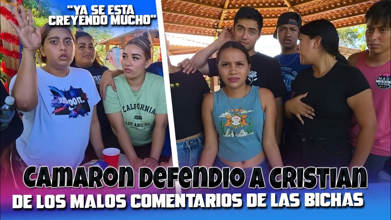 Las bichas empezaron atacar a Cristian por los retos que propuso para el juego. Camaron lo aconsejo