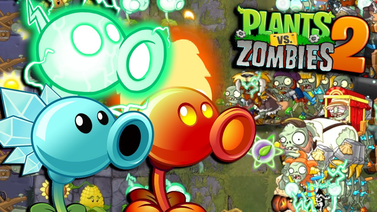 EL LOTE DE INICIO DE LANZAGUISANTES - Plants vs Zombies 2 - YouTube