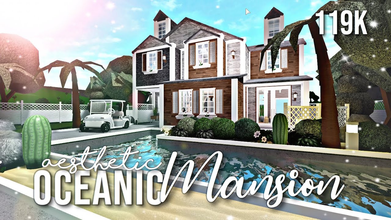 Bloxburg Aesthetic Oceanic Villa 119k Youtube - nic pfc home roblox