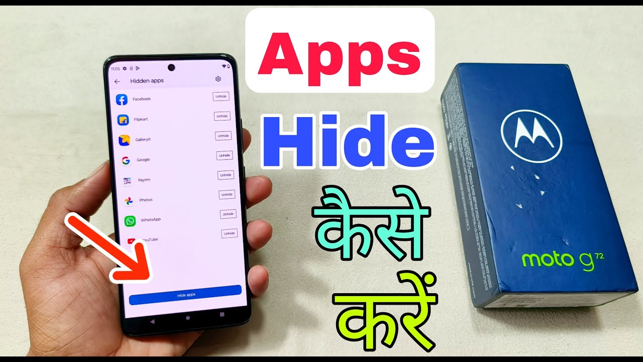 Moto G72 me Apps Hide Kaise Karen How To Apps Hide Moto G72 Moto G72 Apps Hide Settings