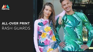 Design Your Own All-Over Print Rash Guards - Printful