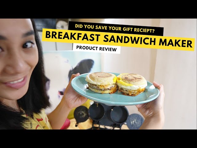 Hamilton Beach Dual Breakfast Sandwich Maker with Timer, 2 Sandwich  Capacity, Silver, 25490
