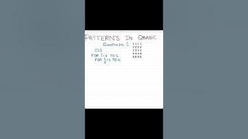 QBasic Pattern (Part 1)  #shorts #QBasic