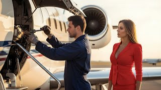 “No One Could Fix the Billionaire’s Jet — Until a Single Dad Mechanic Walked In…”