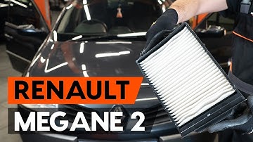 How to change pollen filter / cabin filter on RENAULT MEGANE 2 (LM) [TUTORIAL AUTODOC]