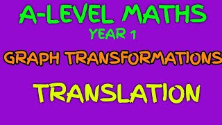 Transformations of Graphs A Level  Maths - Translation 1 - Quadratics and Cubics