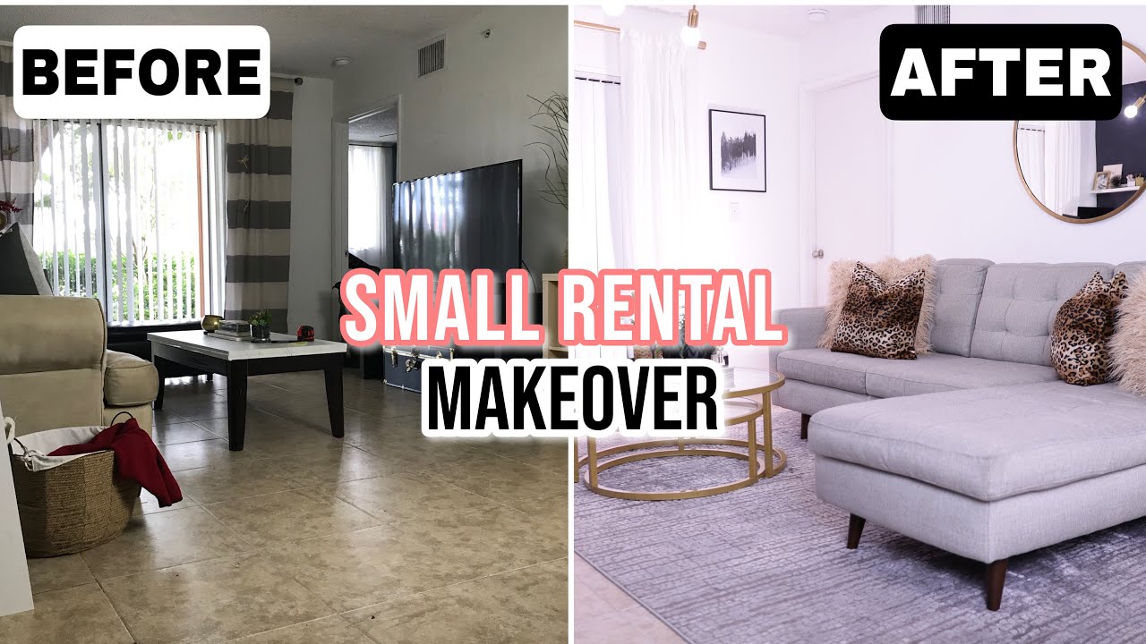 EXTREME (Rental) Living Room Makeover