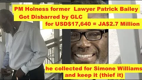 Lawyer Patrick Bailey disbar ,for collected US$17,...